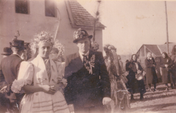 Zaručnjica kod vučenja hrasta 1950.		